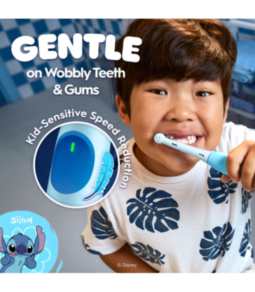 Oral-B Electric Toothbrush with Travel Case, 6Y+ iO Kids Disney Stitch Rechargeable For kids Number of brush