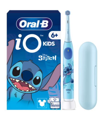 Oral-B Electric Toothbrush with Travel Case, 6Y+ iO Kids Disney Stitch Rechargeable For kids Number of brush