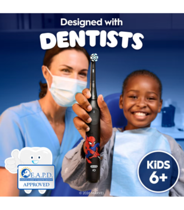 Oral-B Electric Toothbrush with Travel Case, 6Y+ iO Kids Marvel Spiderman Rechargeable For kids Number of brush