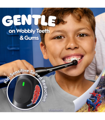 Oral-B Electric Toothbrush with Travel Case, 6Y+ iO Kids Marvel Spiderman Rechargeable For kids Number of brush