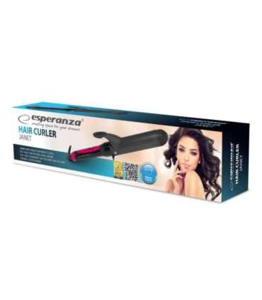 Esperanza JANET Curling iron Warm Black, Pink 1.8 m