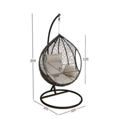 Ripptool DROPLET must 105x105xH200cm, must