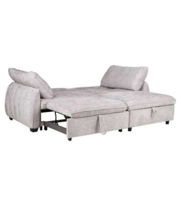 Nurgadiivanvoodi CLOUD 226x95/160x88cm, helehall