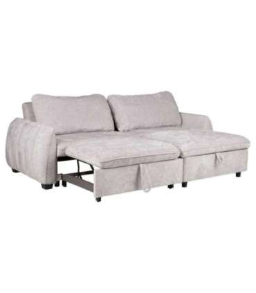 Nurgadiivanvoodi CLOUD 226x95/160x88cm, helehall