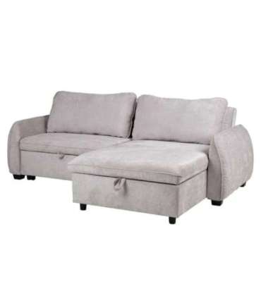 Nurgadiivanvoodi CLOUD 226x95/160x88cm, helehall