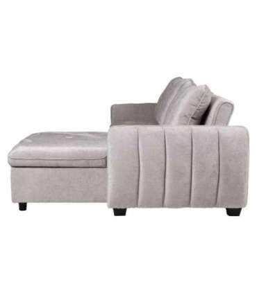 Nurgadiivanvoodi CLOUD 226x95/160x88cm, helehall