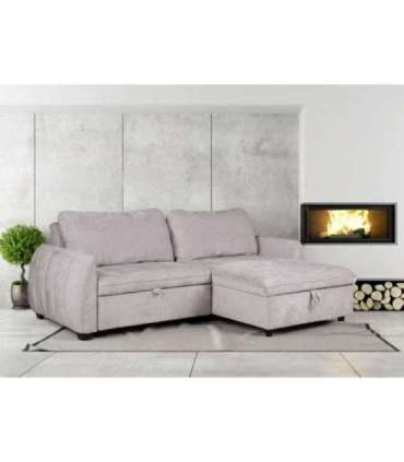 Nurgadiivanvoodi CLOUD 226x95/160x88cm, helehall