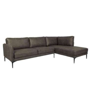 Nurgadiivan SOFIA PN 257x83/168xH82cm, tume oliiv