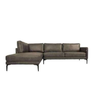 Nurgadiivan SOFIA VN 257x168/83xH82cm, tume oliiv