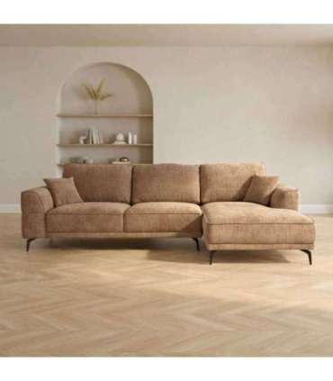 Nurgadiivan OLIVIA PN 295x104/170xH92 cm, beež