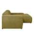 Nurgadiivan LEHTE parem nurk, roheline, 250x100/200xH75cm
