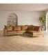 Nurgadiivan LARTES parem nurk, pruun, 300x92/205xH90cm