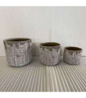 Lillepott SUNNY ISLA D36xH34.5cm, beež