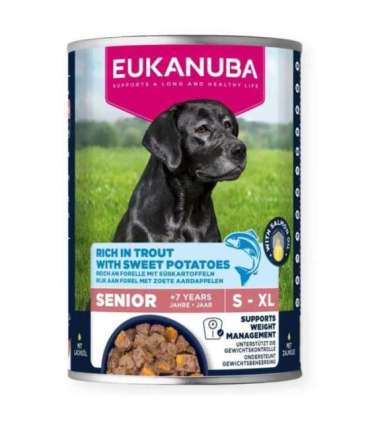 EUK DOG CAN LC SR AB TRUT&SWPT 400G