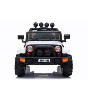 BRD-7588 White - Electric Ride On Car