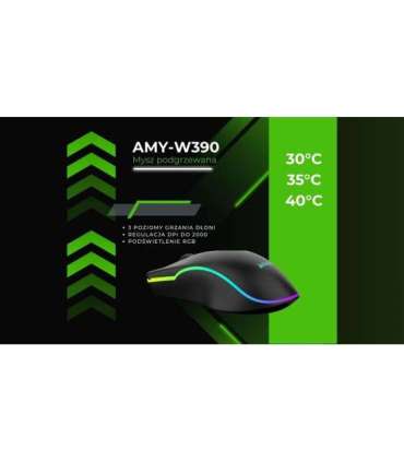 Activejet AMY-W390 USB wired heated mouse