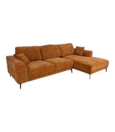 Nurgadiivan OLIVIA PN 295x104/170xH92 cm, pruun