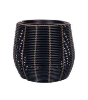 Lillepott WICKER D45xH40cm, must/pruun