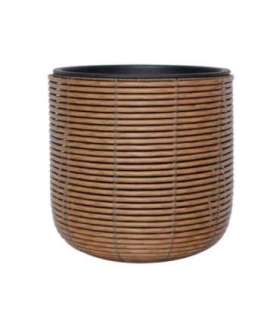 Кашпо WICKER D35xH36cm, коричневый
