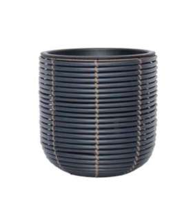 Кашпо WICKER D27xH28cm, черный