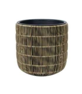Lillepott WICKER D35xH36cm, helepruun