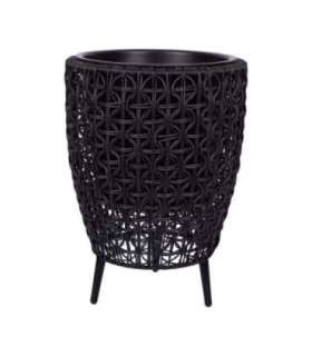 Lillepott WICKER 38x38xH54cm, must