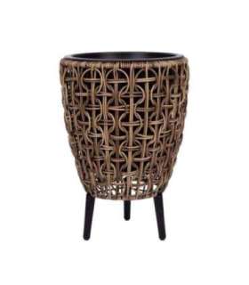 Lillepott WICKER 28x28xH42cm, pruun