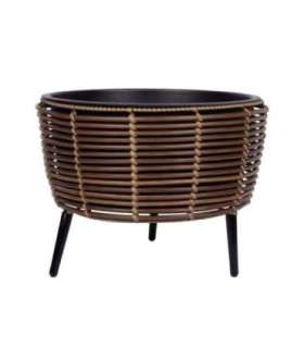 Lillepott WICKER 44x44xH34cm, pruun