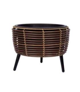 Lillepott WICKER 36x36xH27cm, pruun