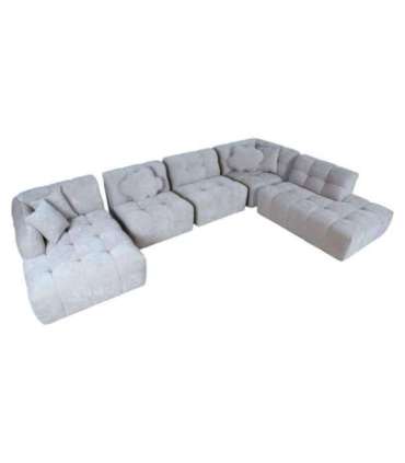 Nurgadiivan FORTE U-kujuline PN 374x162/242xH76cm, hall