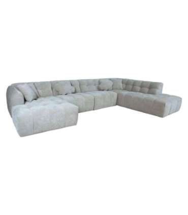 Nurgadiivan FORTE U-kujuline PN 374x162/242xH76cm, hall