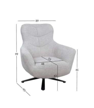 Tugitool HELGA 89x90xH99cm, helehall