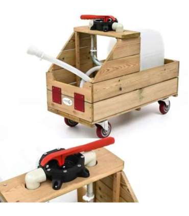 CLASSIC WORLD EDU Puidust kastmiskäru + voolik