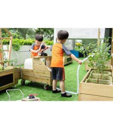 CLASSIC WORLD EDU Puidust kastmiskäru + voolik