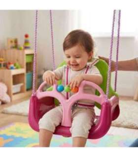 WOOPIE 3-ühes roosa kiik