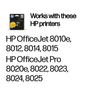HP 912 Yellow Original Ink Cartridge