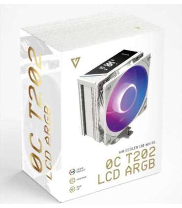 MODECOM CPU COOLER VOLCANO 0C T202 LCD ARGB WHITE