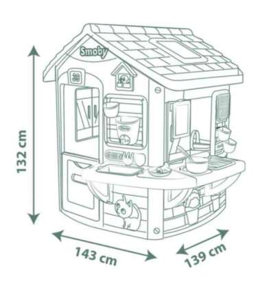 SMOBY House with Kitchen +16 elements