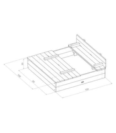 Axi Ella Sandbox 100 x 95 gray