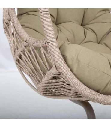 Puhketool CASSIA pöörlev 85x85xH151cm, beež