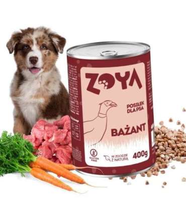 ZOYA Bażant – puszka mokra karma dla psów 400g