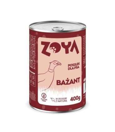 ZOYA Bażant – puszka mokra karma dla psów 400g