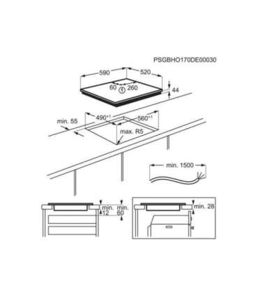 ELECTROLUX EIV644 induction hob