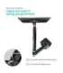 ONKRON G90-B Swivel and tilt desk mount for 13‘-34’ monitors, max. 10 kg, with rotation, black