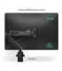 ONKRON G90-B Swivel and tilt desk mount for 13‘-34’ monitors, max. 10 kg, with rotation, black