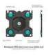 ONKRON G90-B Swivel and tilt desk mount for 13‘-34’ monitors, max. 10 kg, with rotation, black