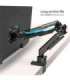 ONKRON G90-B Swivel and tilt desk mount for 13‘-34’ monitors, max. 10 kg, with rotation, black