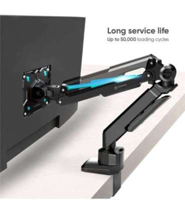 ONKRON G90-B Swivel and tilt desk mount for 13‘-34’ monitors, max. 10 kg, with rotation, black