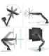 ONKRON G90-B Swivel and tilt desk mount for 13‘-34’ monitors, max. 10 kg, with rotation, black