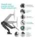 ONKRON G90-B Swivel and tilt desk mount for 13‘-34’ monitors, max. 10 kg, with rotation, black